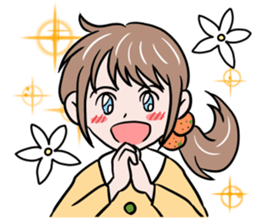 Ehime Mikan Girl sticker #14762645