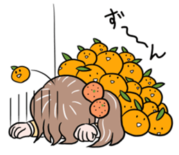 Ehime Mikan Girl sticker #14762647