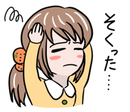 Ehime Mikan Girl sticker #14762651