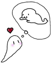 Ghost 'Mochi seals' sticker #14763768