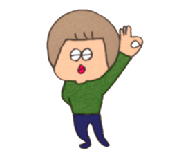 okappa girl!!! sticker #14764283