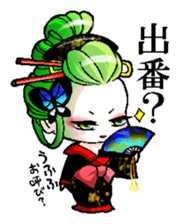 Japanese Oiran stickers "SAORI&SHINO" sticker #14764359