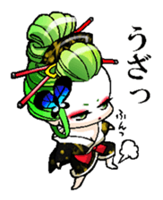 Japanese Oiran stickers "SAORI&SHINO" sticker #14764364