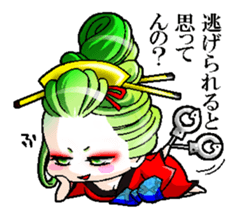 Japanese Oiran stickers "SAORI&SHINO" sticker #14764374