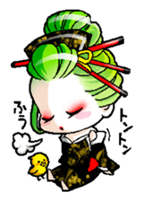 Japanese Oiran stickers "SAORI&SHINO" sticker #14764377