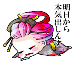 Japanese Oiran stickers "SAORI&SHINO" sticker #14764381