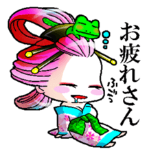 Japanese Oiran stickers "SAORI&SHINO" sticker #14764383