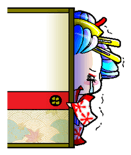 Japanese Oiran stickers "MIHIRO&AKI" sticker #14764409
