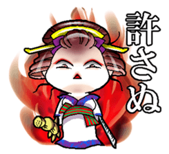 Japanese Oiran stickers "MIHIRO&AKI" sticker #14764430