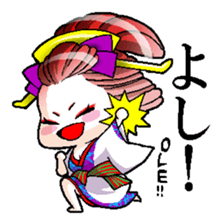 Japanese Oiran stickers "MIHIRO&AKI" sticker #14764440