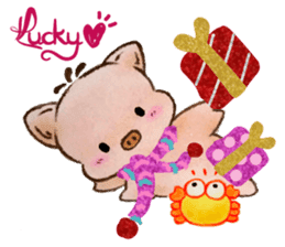 Lucky Heart~Little Pig Amy sticker #14765244