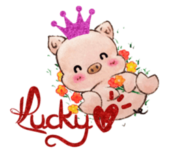 Lucky Heart~Little Pig Amy sticker #14765248