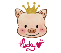 Lucky Heart~Little Pig Amy sticker #14765256