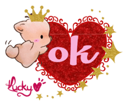 Lucky Heart~Little Pig Amy sticker #14765262
