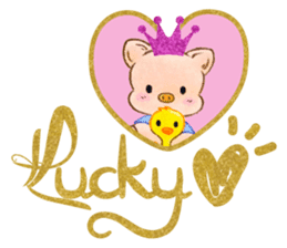Lucky Heart~Little Pig Amy sticker #14765264