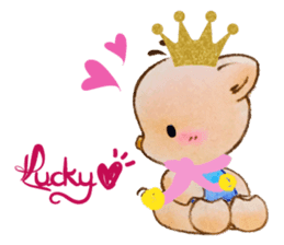 Lucky Heart~Little Pig Amy sticker #14765273