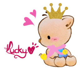 Lucky Heart~Little Pig Amy sticker #14765273