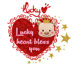 Lucky Heart~Little Pig Amy sticker #14765275