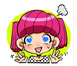 Rabbit and Girl Friend sticker #14766127