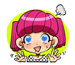 Rabbit and Girl Friend sticker #14766127