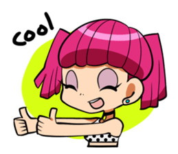 Rabbit and Girl Friend sticker #14766128