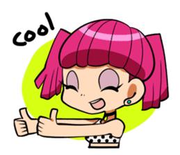 Rabbit and Girl Friend sticker #14766128