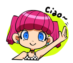 Rabbit and Girl Friend sticker #14766129