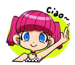 Rabbit and Girl Friend sticker #14766129