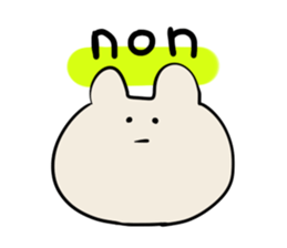 Rabbit and Girl Friend sticker #14766131