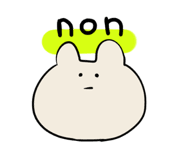 Rabbit and Girl Friend sticker #14766131