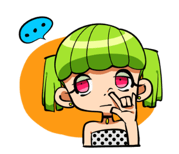 Rabbit and Girl Friend sticker #14766135