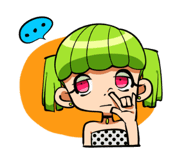 Rabbit and Girl Friend sticker #14766135