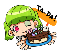 Rabbit and Girl Friend sticker #14766138