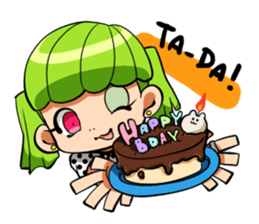 Rabbit and Girl Friend sticker #14766138