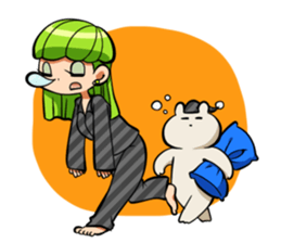 Rabbit and Girl Friend sticker #14766140