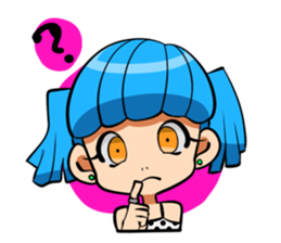 Rabbit and Girl Friend sticker #14766144