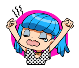 Rabbit and Girl Friend sticker #14766148