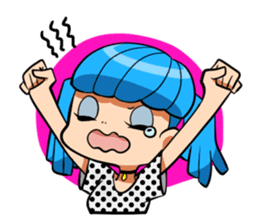 Rabbit and Girl Friend sticker #14766148