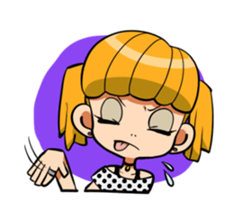 Rabbit and Girl Friend sticker #14766150