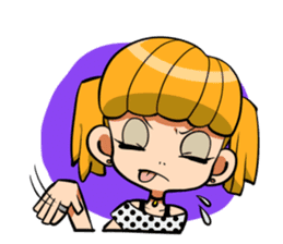 Rabbit and Girl Friend sticker #14766150