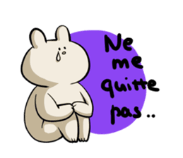 Rabbit and Girl Friend sticker #14766152