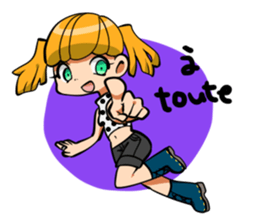 Rabbit and Girl Friend sticker #14766153