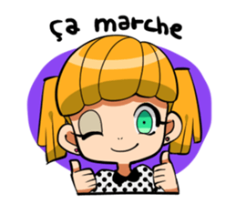 Rabbit and Girl Friend sticker #14766156