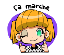 Rabbit and Girl Friend sticker #14766156