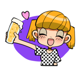 Rabbit and Girl Friend sticker #14766157