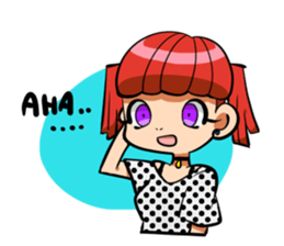 Rabbit and Girl Friend sticker #14766158