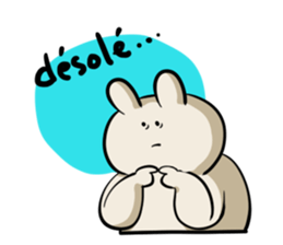 Rabbit and Girl Friend sticker #14766159