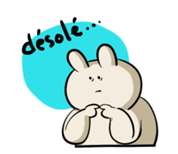 Rabbit and Girl Friend sticker #14766159