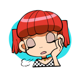 Rabbit and Girl Friend sticker #14766162