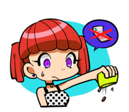 Rabbit and Girl Friend sticker #14766164